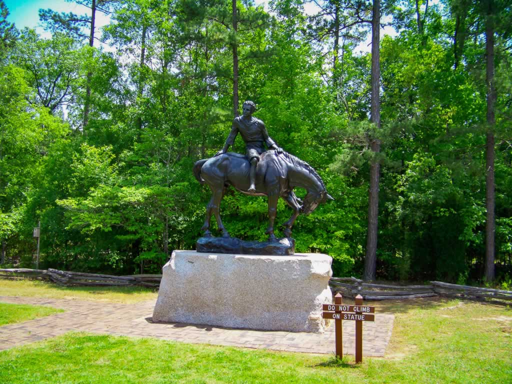 south carolina andrew jackson state park 01 horse statue